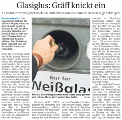 Berliner Woche Graff knickt ein