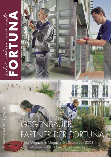 Zeitung 1/08: Gegenbauer &ndash; Partner der Fortuna, Das Magazin im Magazin: Die Reisesaison 2008, Freizeit: Rügen &ndash; Ein Starkes Stück Deutschland