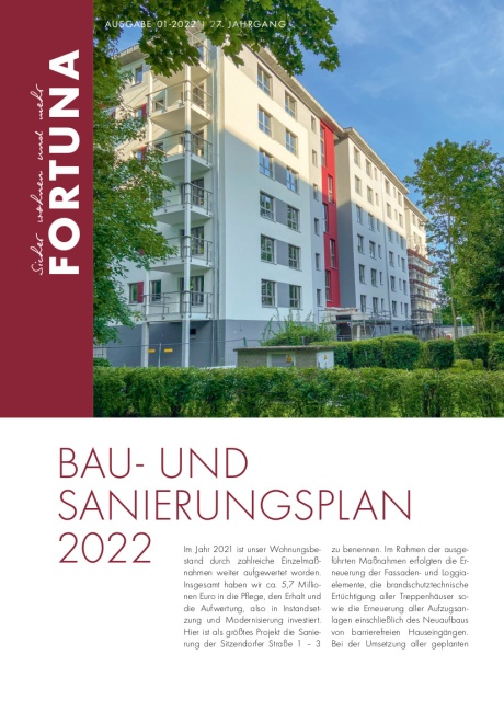 BAU - UND SANIERUNGSPLAN 2022